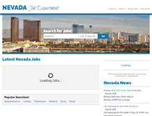 Tablet Screenshot of nevadajobdepartment.com